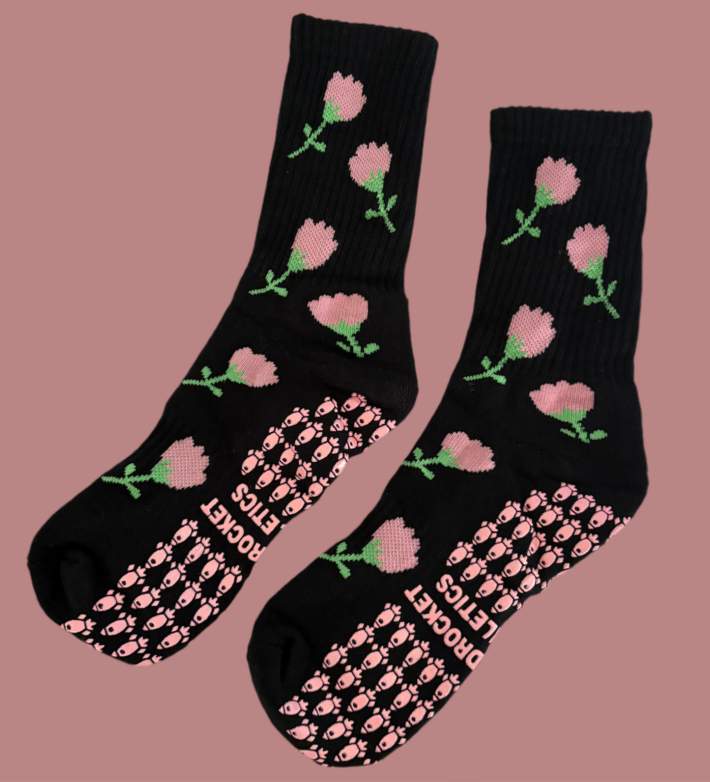 flower grip socks